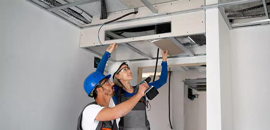 Duct Insulation and Condensation Repair in Burleson